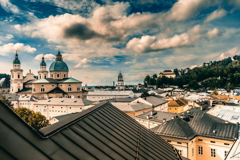 Vista panorámica de Salzburgo, Austria